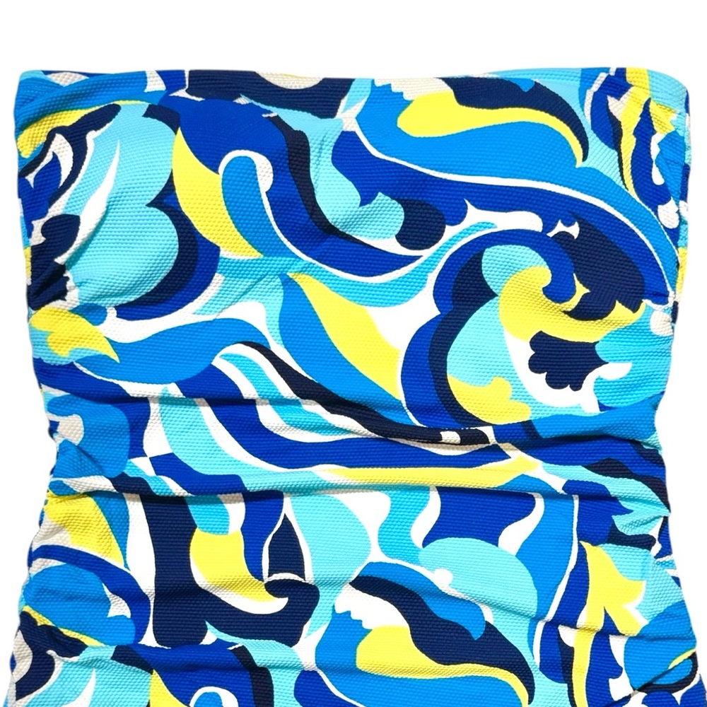 Tommy Bahama Swirl Tide Shirred Bandini Top - Picture 5 of 9